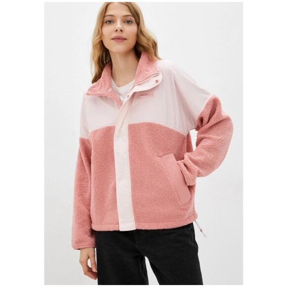 Under Armour Women's Pink Mission Full Zip Jacket Size Medium - Picture 1 of 6